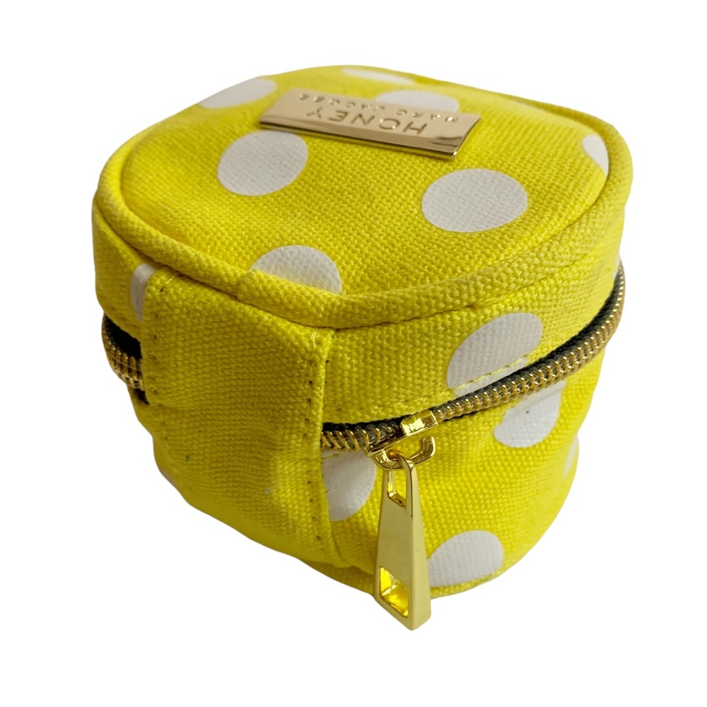 Honey Marc Jacobs Yellow Polka Dot Zippered Small Pouch - Picture 6 of 9